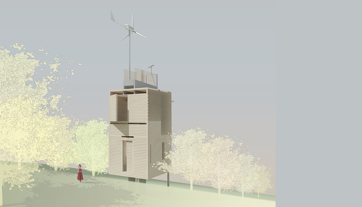 Wooden hut, image 1
